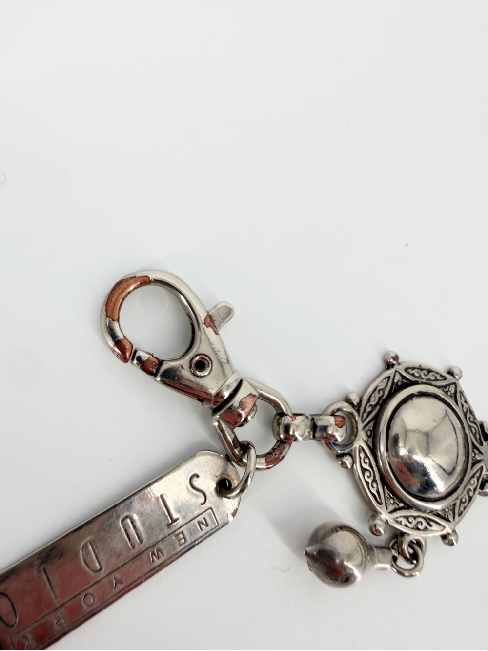 Vintage Metal Chain Boho Dangle Belt Medallion New York Studio - Picture 9 of 11
